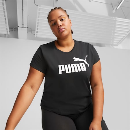 Puma black t shirts for womens clearance