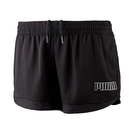Active Essentials Poly Women's Training Shorts, Puma Black, small-SEA