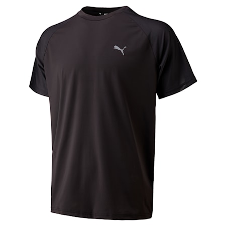 Active Essentials Poly Men's Training Tee, Puma Black, small-THA