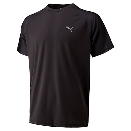 เสื้อยืดออกกำลังกายสำหรับผู้ชาย Active Essentials Poly, Puma Black, small-THA