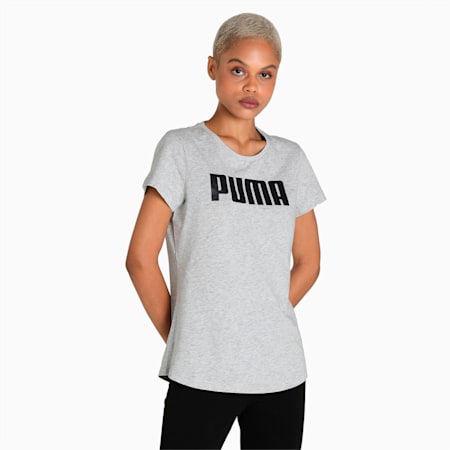 PUMA Essential Women's T-Shirt, Light Gray Heather, small-IND