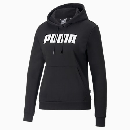 Essentials Full-Length hoodie voor dames, Puma Black, small