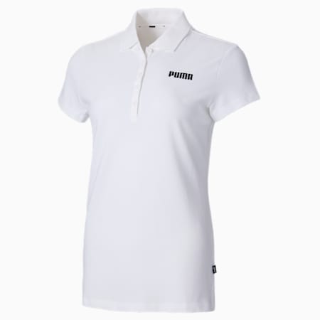 Essentials Pique Women s Polo Shirt Puma Black PUMA Shop All Puma PUMA