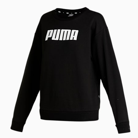 PUMA Essential Crew Relaxed Fit Women's Crew, Puma Black, small-IND