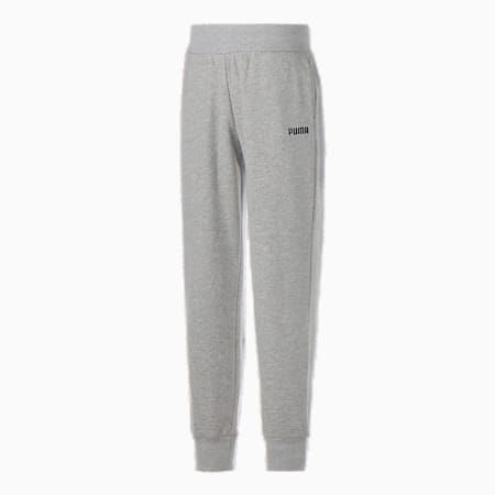 Essentials Full-Length Closed Women's Sweatpants, Light Gray Heather, small-THA