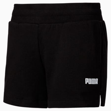 Essentials Women's Sweat Shorts, Puma Black, small-NZL