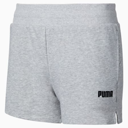 Essentials Women's Sweat Shorts, Light Gray Heather, small-AUS