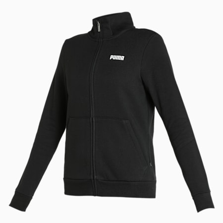 Women's Regular Fit Track Jacket, Puma Black, small-IND