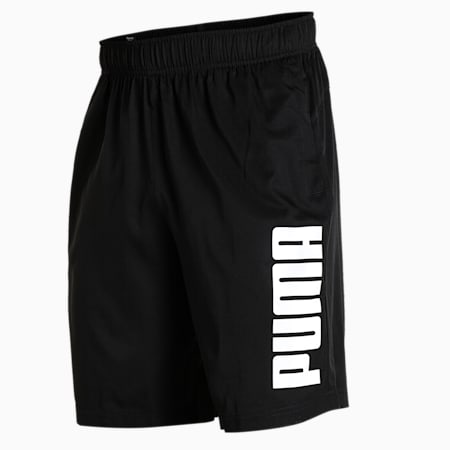 Essentials Woven 9" Men's Shorts, Puma Black, small-AUS