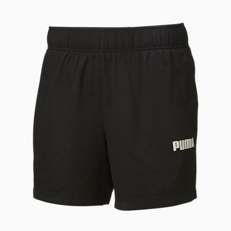Essentials Men's Woven Shorts, Puma Black, small-NZL