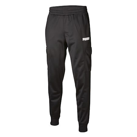 Essentials Men's Tricot Pocket Pants, Puma Black, small-NZL