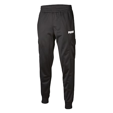 Essentials Men's Tricot Pocket Pants, Puma Black, small-AUS