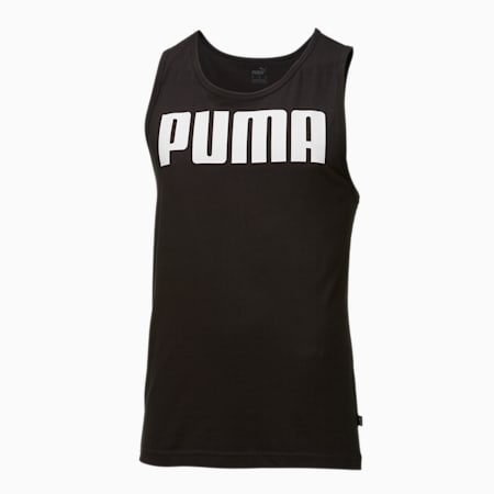 Essentials Men's Tank Top, Puma Black, small-AUS