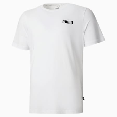 Essentials Small Logo Men's Tee, Puma White, small-SEA