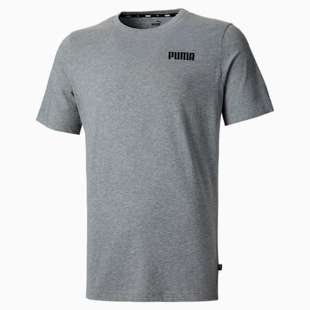 Essentials Small Logo Men's Tee, Medium Gray Heather, small-AUS