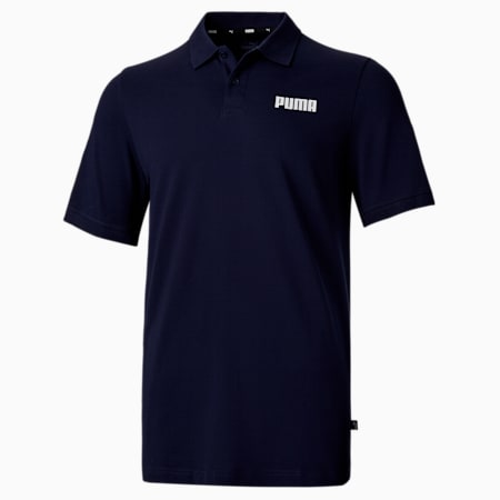 เสื้อเชิ้ตโปโลผู้ชาย Essentials Pique Men's Polo Shirt, Peacoat, small-THA