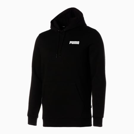 Essentials Full-Length Men's Hoodie, Puma Black, small-NZL