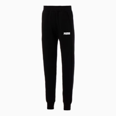 Essentials Men's Fleece Pants, Puma Black, small-NZL