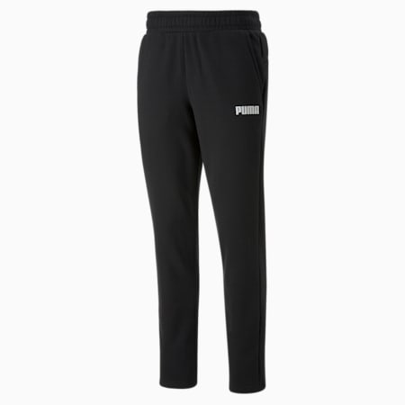 Essentials Men's Full-Length Pants, Puma Black, small-AUS