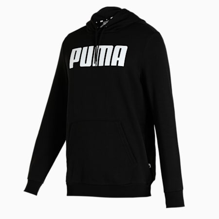 Essentials Full-Length Men's Hoodie, Puma Black, small-NZL