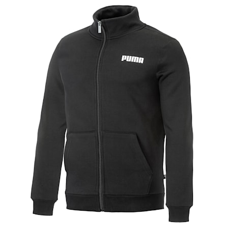 ESS Men's Fleece Track Jacket, Puma Black, small-AUS