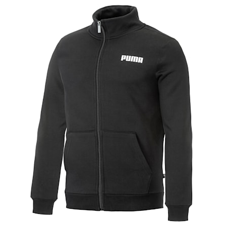 ESS Men's Fleece Track Jacket, Puma Black, small-NZL