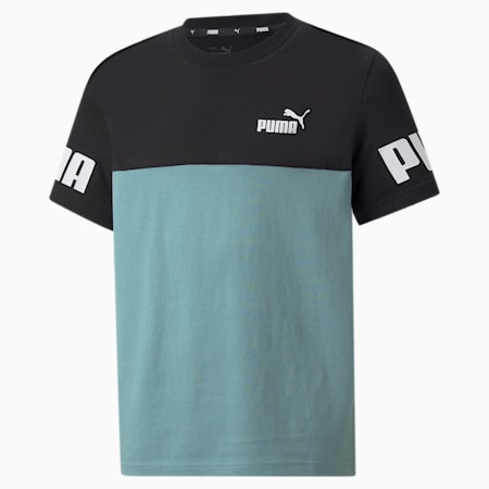 Power Youth Tee, Mineral Blue, small