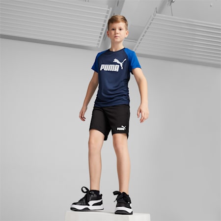 Polyester Youth Shorts Set, Club Navy, small