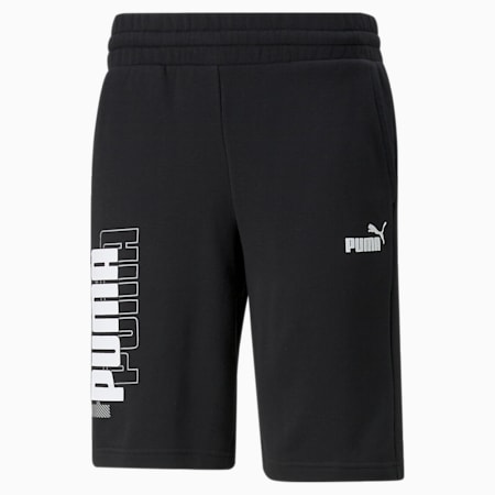 Power Logo Men's Shorts, Puma Black, small-AUS