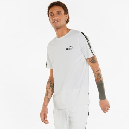 Essentials+ Tape Men's Tee, Puma White, small