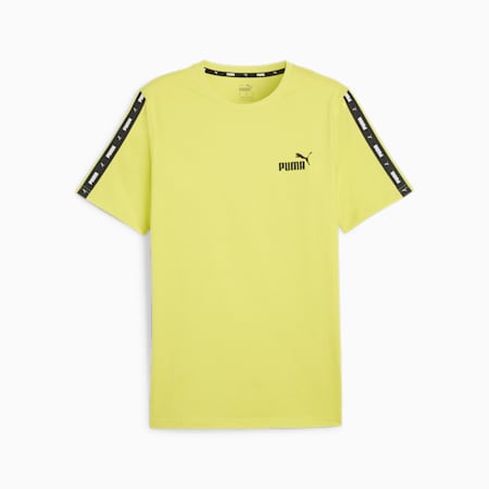 Essentials+ Tape Tee Men, Lime Sheen, small