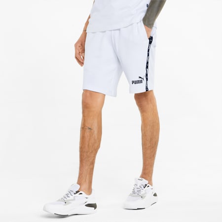 Essentials+ Tape Men's Shorts, Puma White, small-AUS