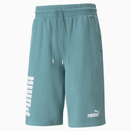 PUMA Power Herren Colorblock-Shorts, Mineral Blue, small