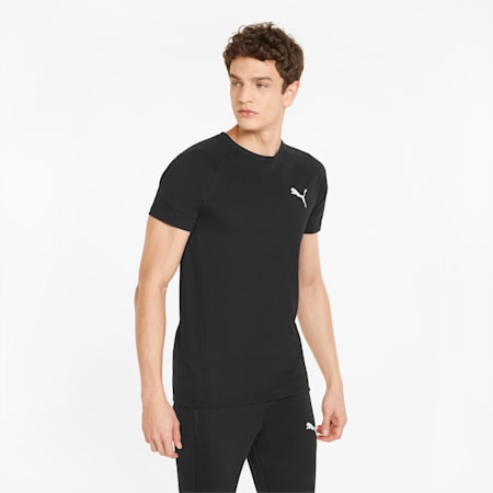 Evostripe Men's Tee, Puma Black, small-NZL