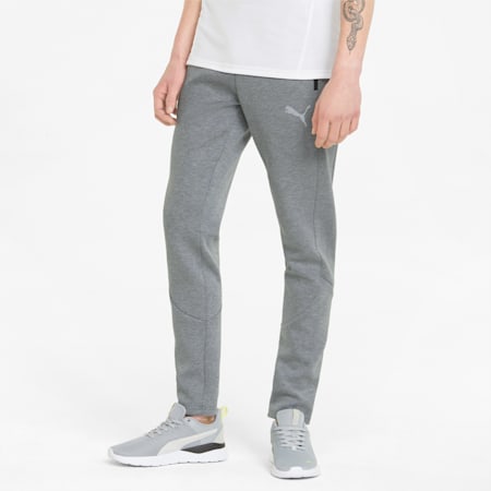 EVOSTRIPE Men's Pants, Medium Gray Heather, small-AUS