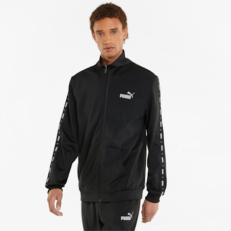 Tape Poly Men's Tracksuit, Puma Black, small-IND