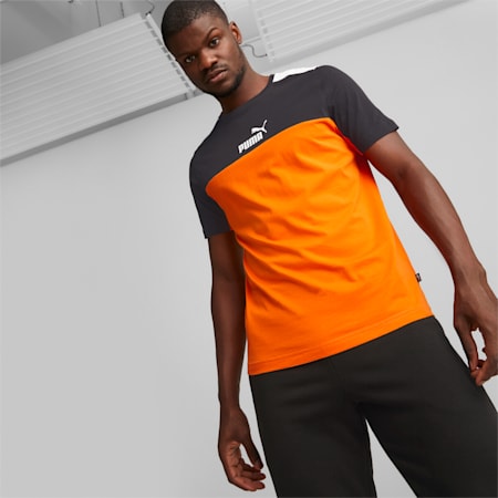 Essentials+ Block Men's Tee, Cayenne Pepper, small-DFA