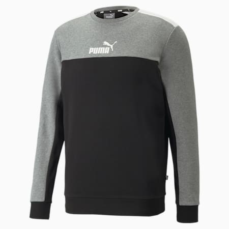 Colorblock Men's Regular Fit Sweatshirt, Puma Black, small-IND