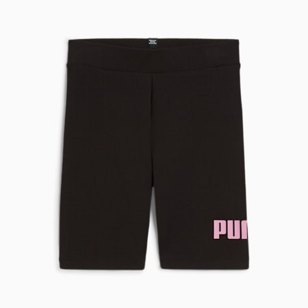 Essentials Logo Short Tights Youth, PUMA Black-Mauved Out, small-SEA
