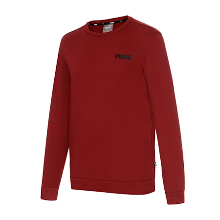 Essentials Crew Neck Full-Length Men's Sweatshirt, Pomegranate, small-AUS