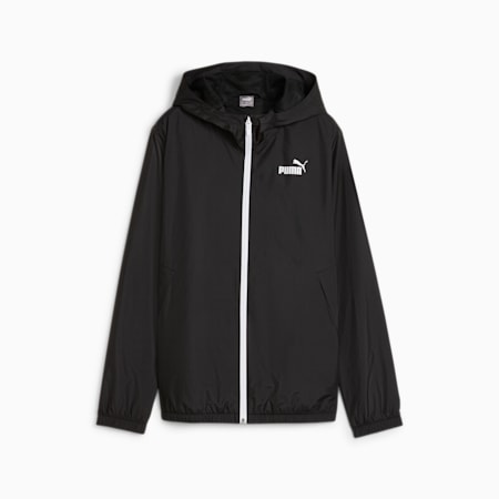 Essentials Solid Windbreaker Jacket Women, PUMA Black-All Black, small