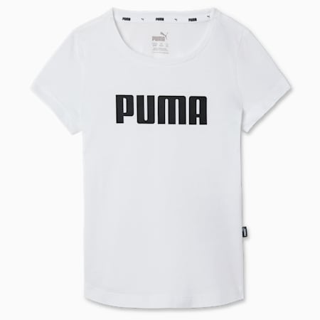 Essentials Youth T Shirt in White Size 7 8Y 100 Cotton by PUMA