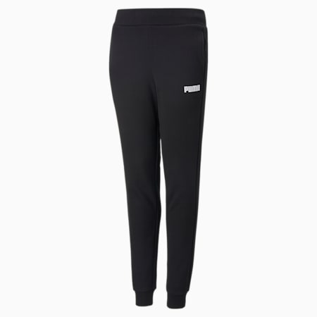 Essentials Full-Length Youth Sweatpants, Puma Black, small