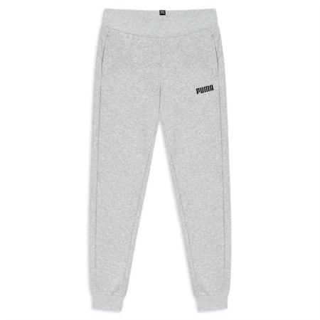 Essentials Full-Length Girls Sweatpants, Light Gray Heather, small-AUS