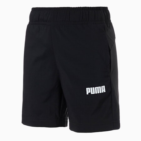 Essential Boys Woven 5" Shorts, Puma Black, small-AUS