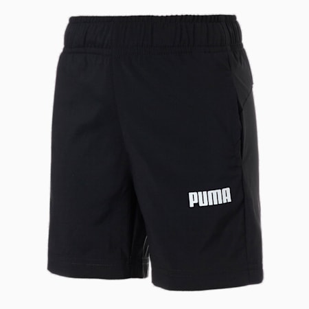 กางเกงขาสั้นผ้าทอเด็กโต 5 นิ้ว Essential, Puma Black, small-THA