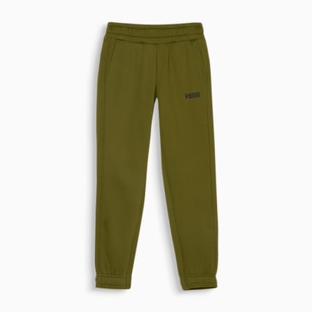 Essentials Boys Sweatpants, Olive Green, small-NZL