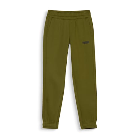 Essentials Boys Sweatpants, Olive Green, small-NZL