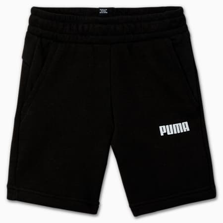 Essentials Boys Sweat Shorts, Puma Black, small-NZL