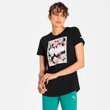 PUMA Graphic Women's T-Shirt, Puma Black, small-IND